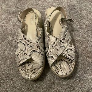 Bar III Animal Pint Wedge Sandals